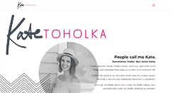 Desktop Screenshot of katetoholka.com