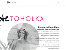 Tablet Screenshot of katetoholka.com